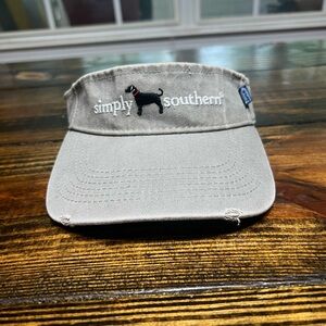 Sinply Southern light gray distressed visor